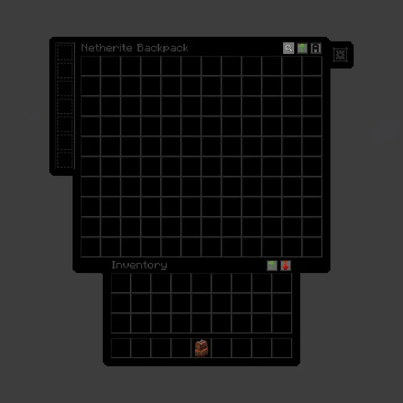 True Dark UI Sophisticated Backpacks — скриншот 1 (Текстуры, Minecraft)