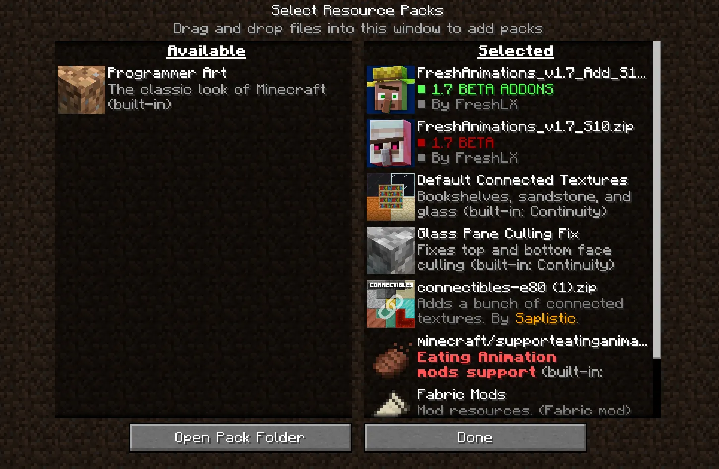 Fps Optimization — скриншот 1 (Модпаки, Minecraft)