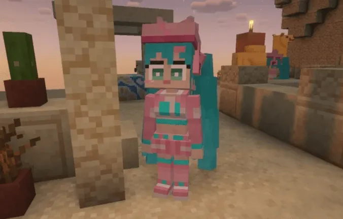 Hatsune Miku Villagers — скриншот 3 (Текстуры, Minecraft)