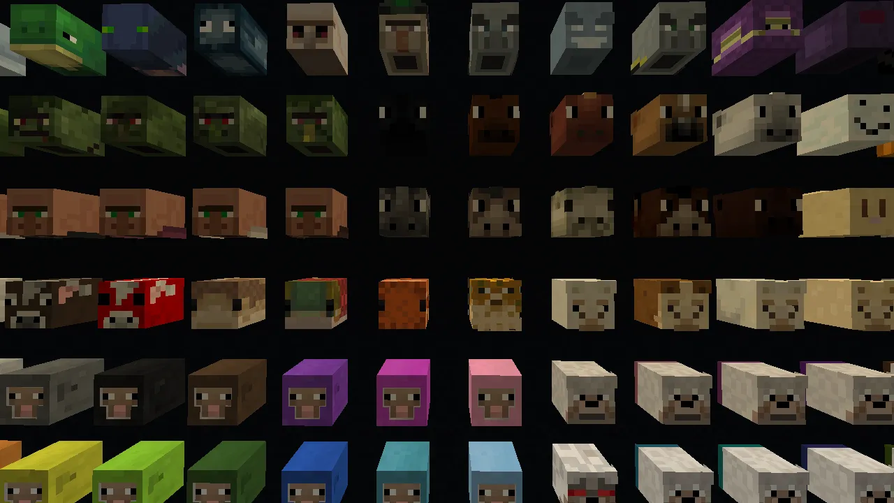 All Mob Heads, Кастомизации, Minecraft