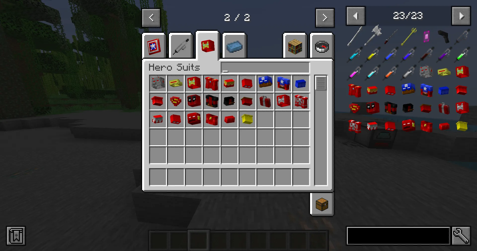 Ahinaa's Heroes, Моды, Minecraft