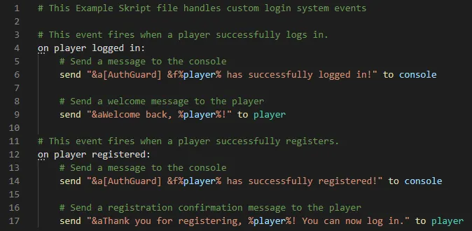Auth Guard — скриншот 3 (Плагины, Minecraft)