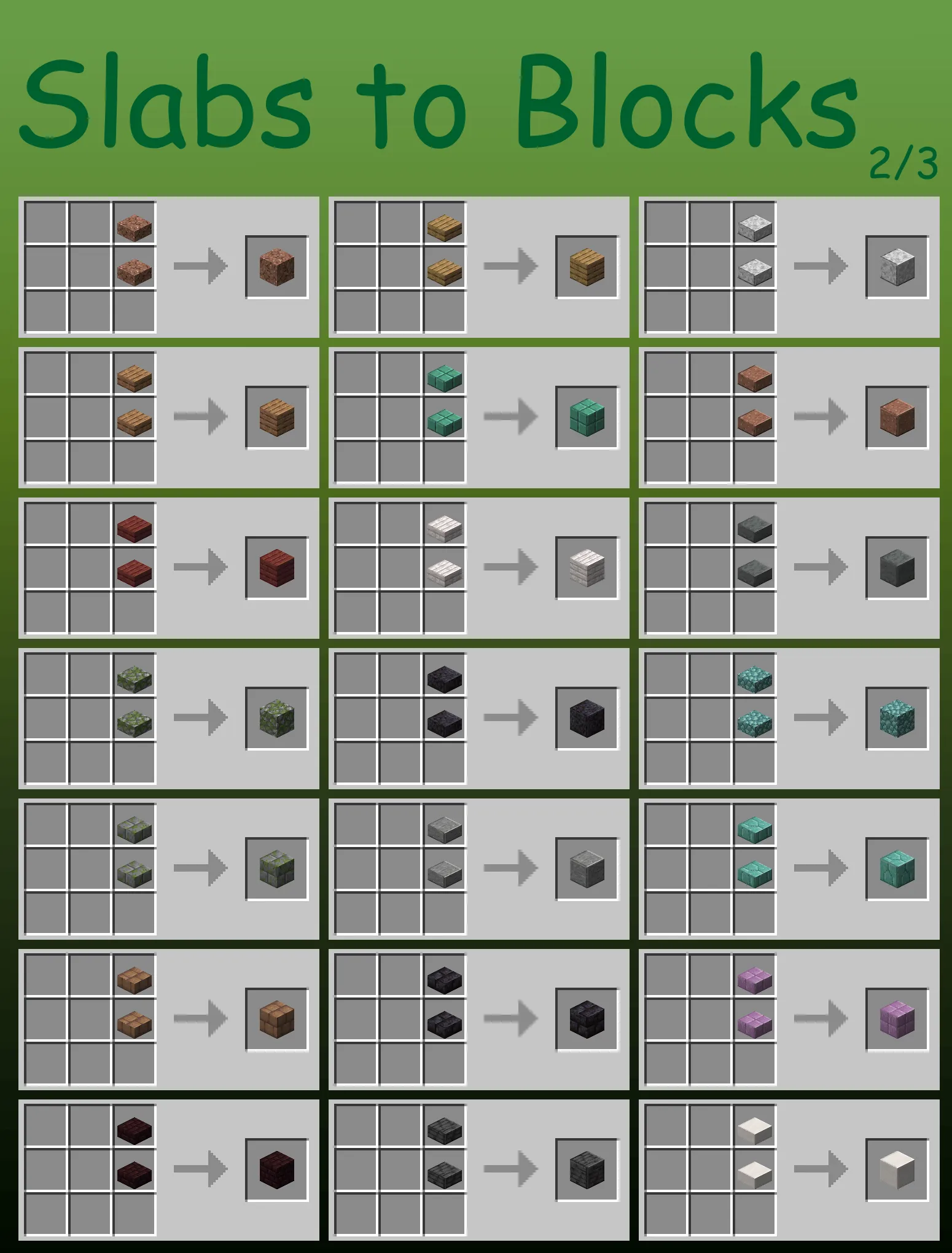 Recipes+, Дата-паки, Minecraft