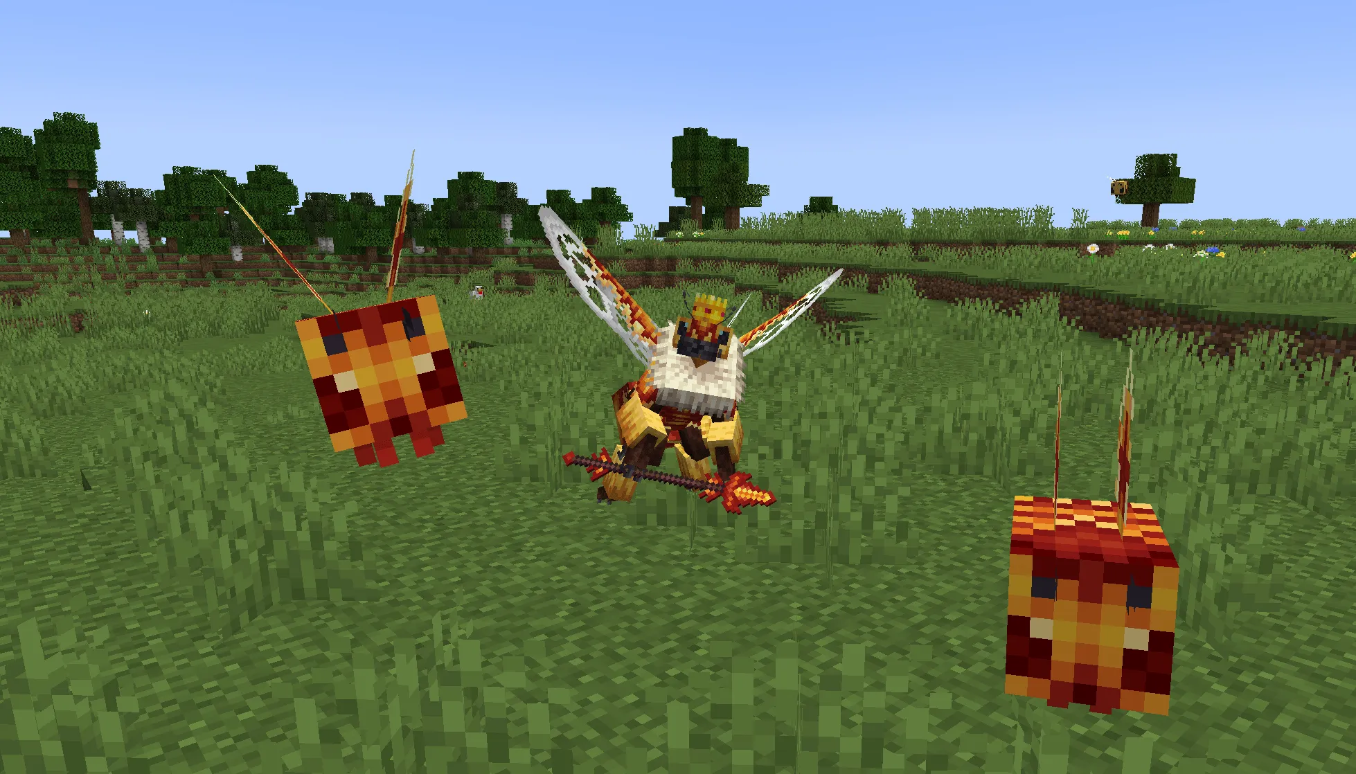 Be Bee Queen - Dragon Survival Addon — скриншот 8 (Моды, Minecraft)