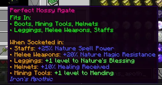 Apotheosis x Iron's Spellbooks Compat — скриншот 1 (Моды, Minecraft)