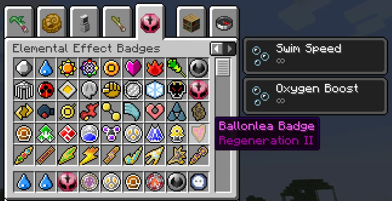 Elemental Effects Badges (EleBadges) [Cobblemon Addon], Моды, Minecraft