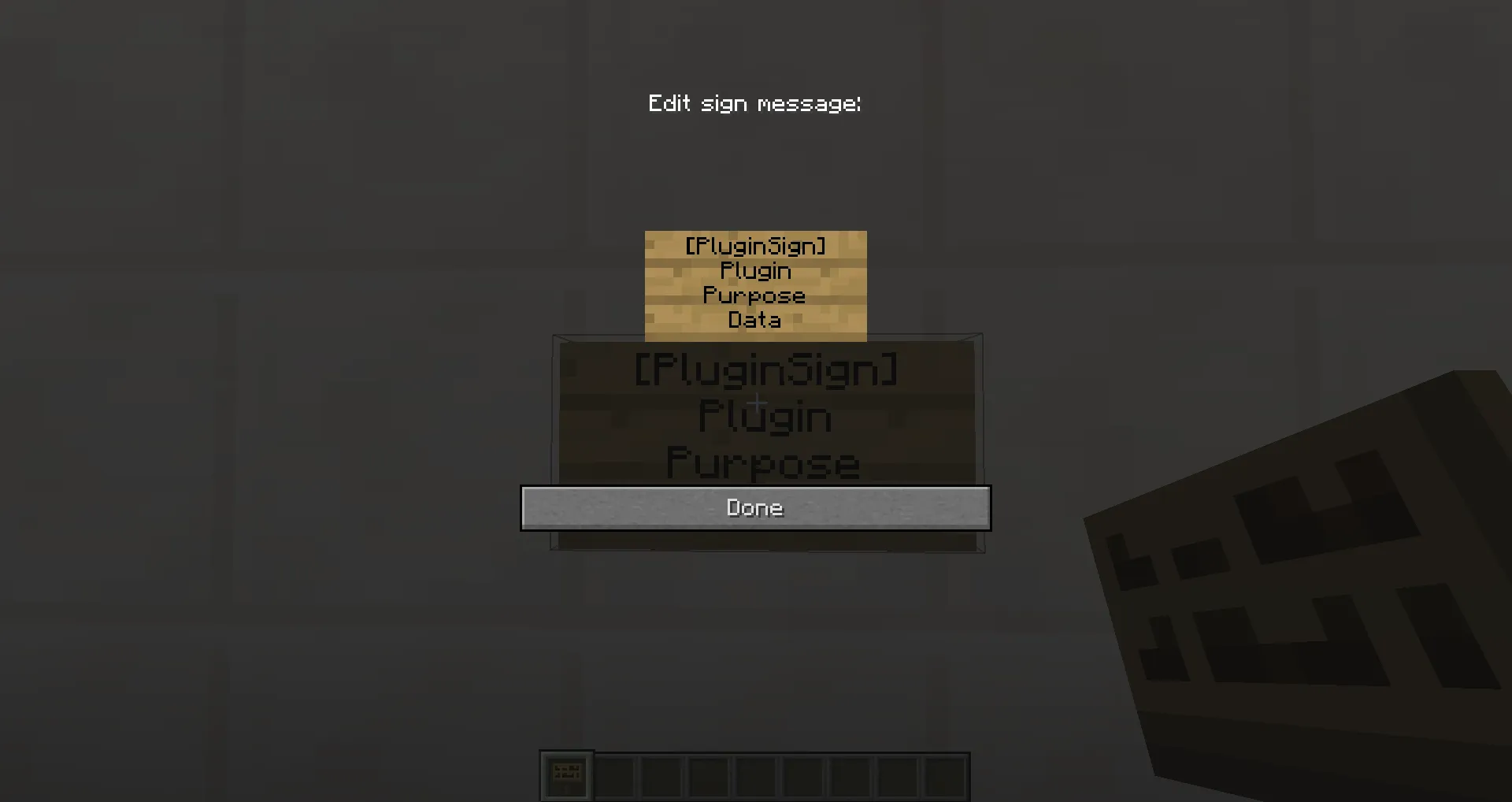 PluginSignAPI — скриншот 1 (Плагины, Minecraft)