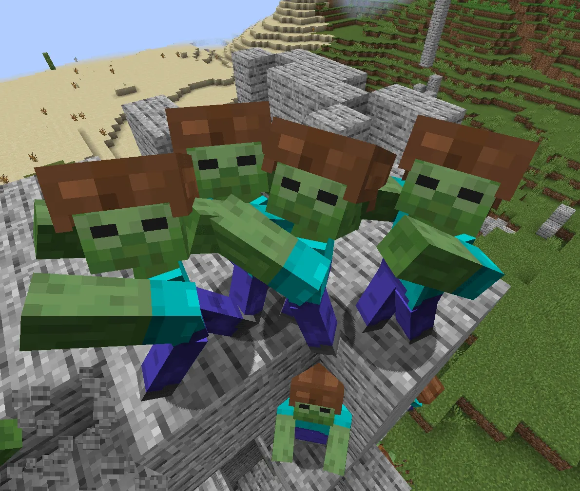 Better Zombie ai — скриншот 4 (Моды, Minecraft)