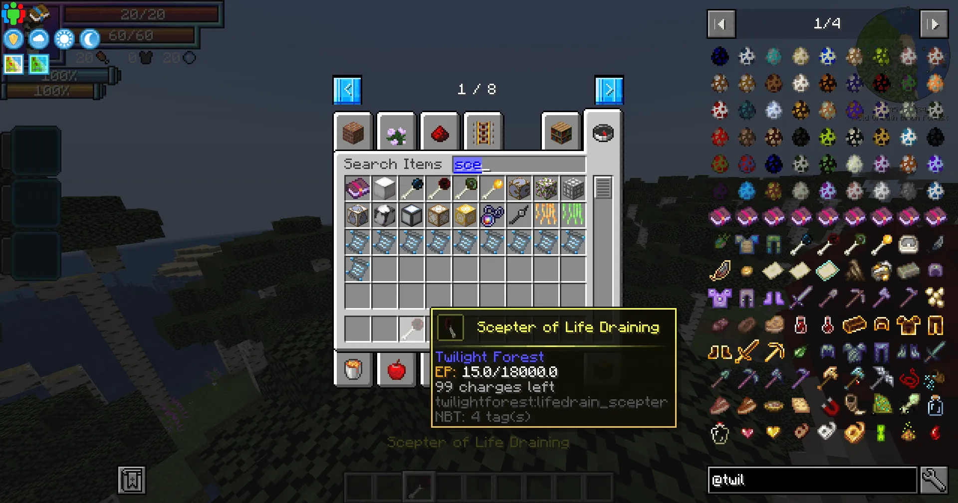 Twilight Forest x Tensura: Reincarnated | EP for Armour, Tools and Weapons, Дата-паки, Minecraft