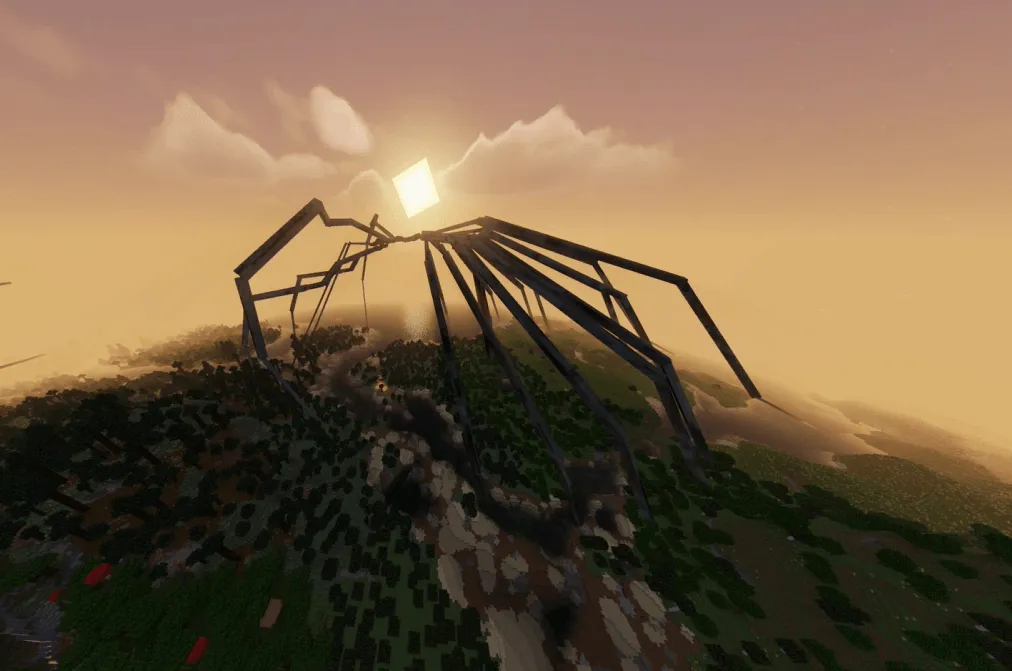 HORROR - Arachnophobia (spider)  — скриншот 6 (Модпаки, Minecraft)