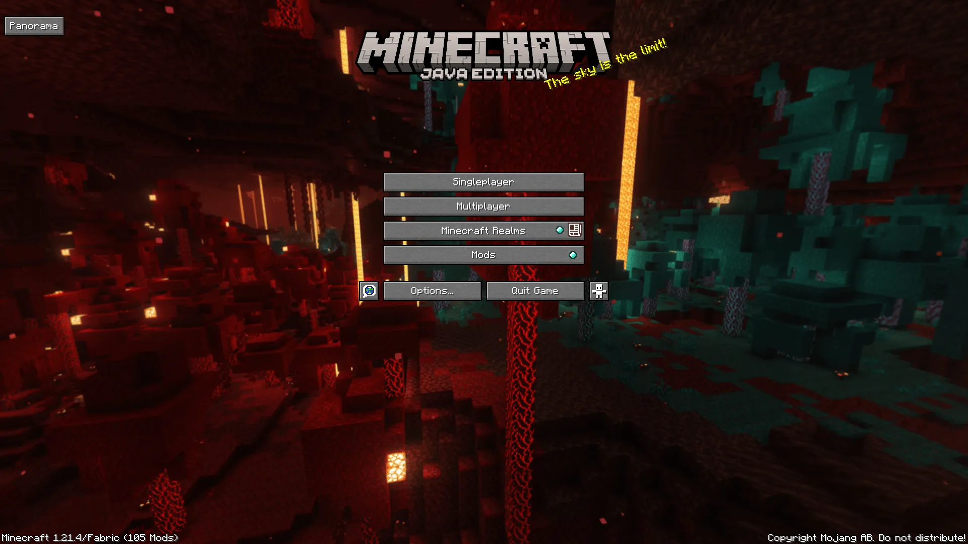 Nether Update Panorama with Shaders — скриншот 2 (Текстуры, Minecraft)