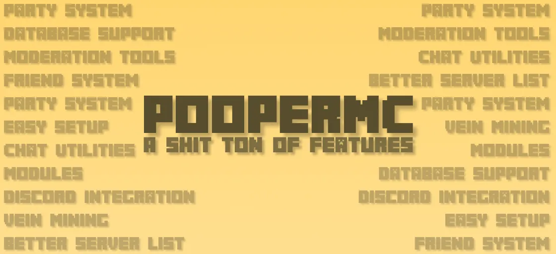 PooperMC — скриншот 1 (Плагины, Minecraft)