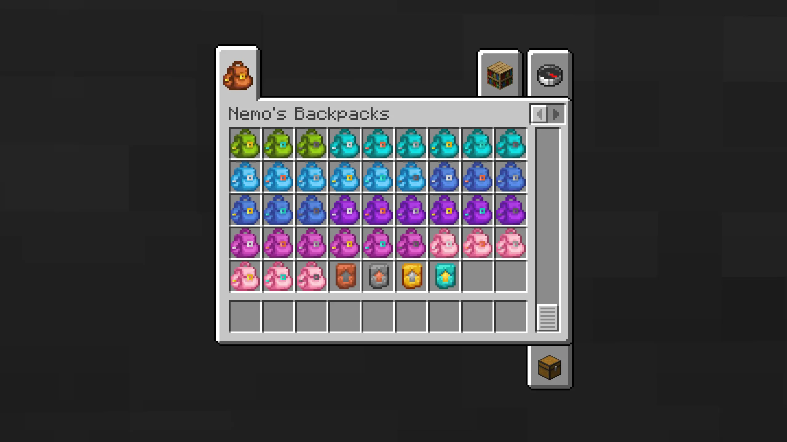 Nemo's Backpacks, Моды, Minecraft
