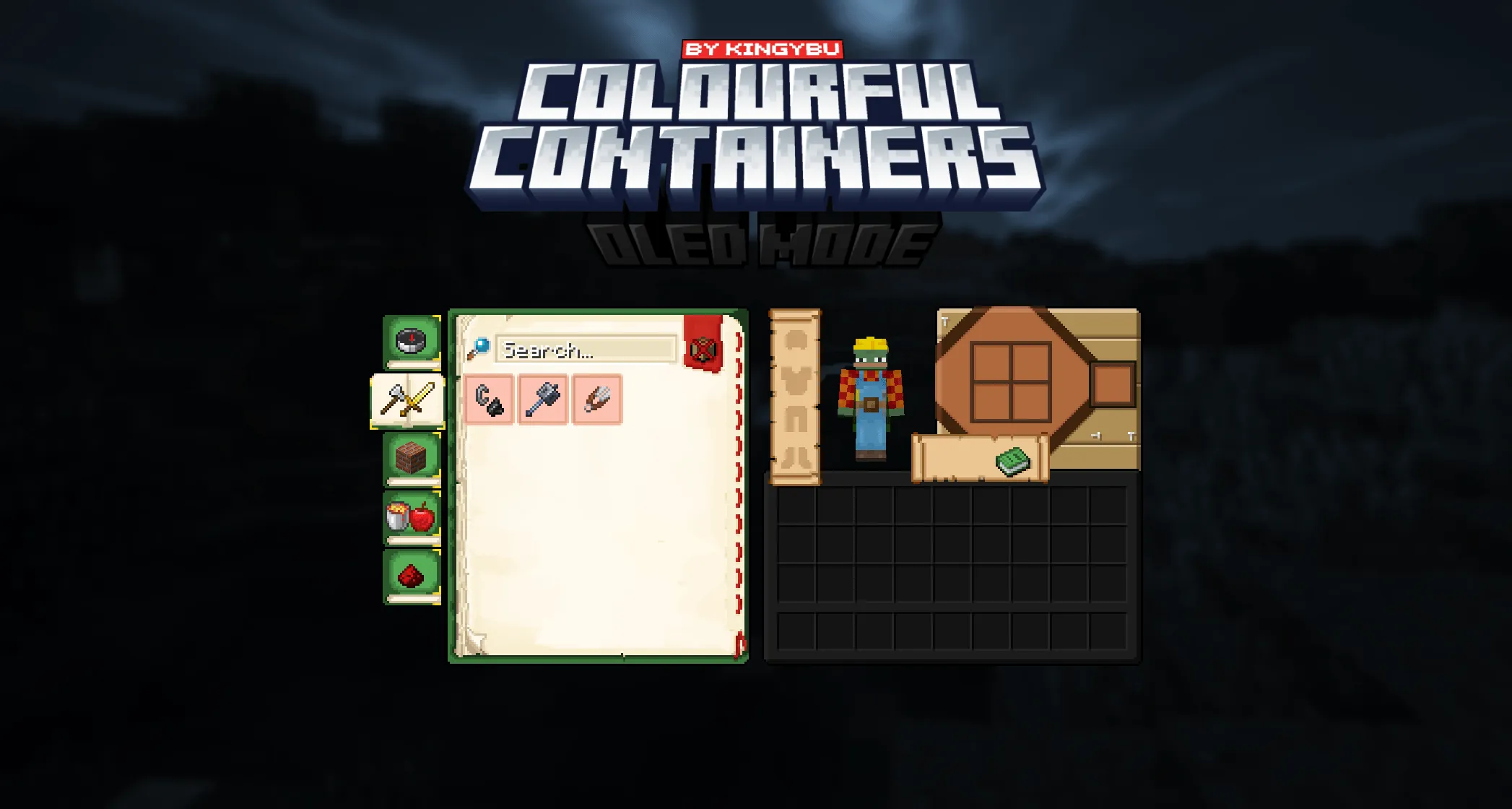 Colourful Containers OLED GUI, Текстуры, Minecraft