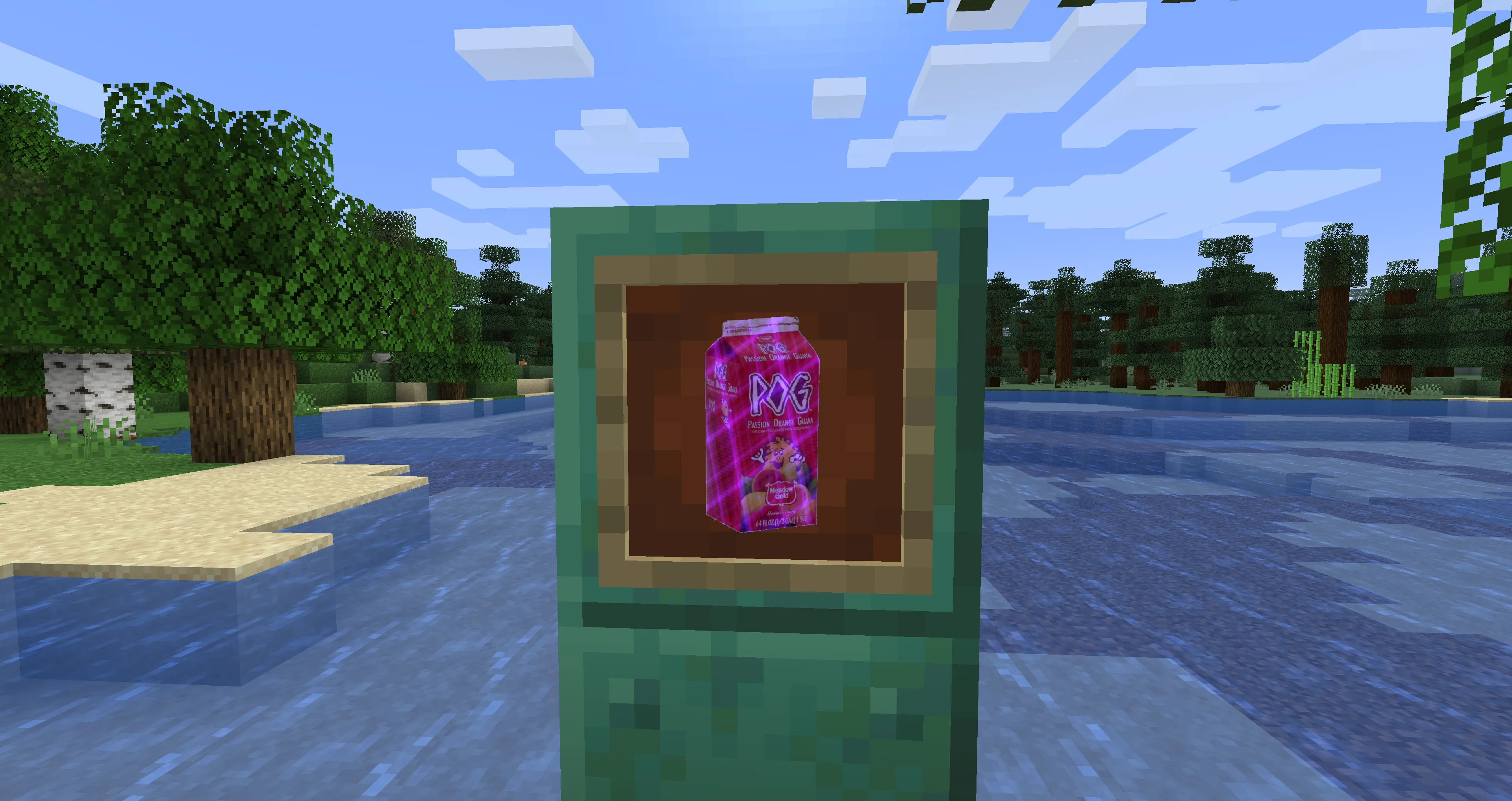 Wheat thins and pog juice, Текстуры, Minecraft