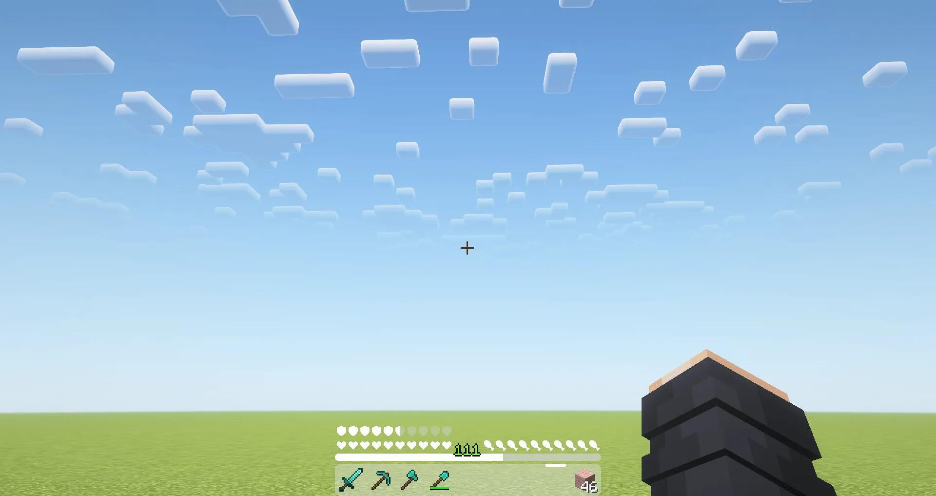 Modern Glass Hotbar — скриншот 2 (Текстуры, Minecraft)