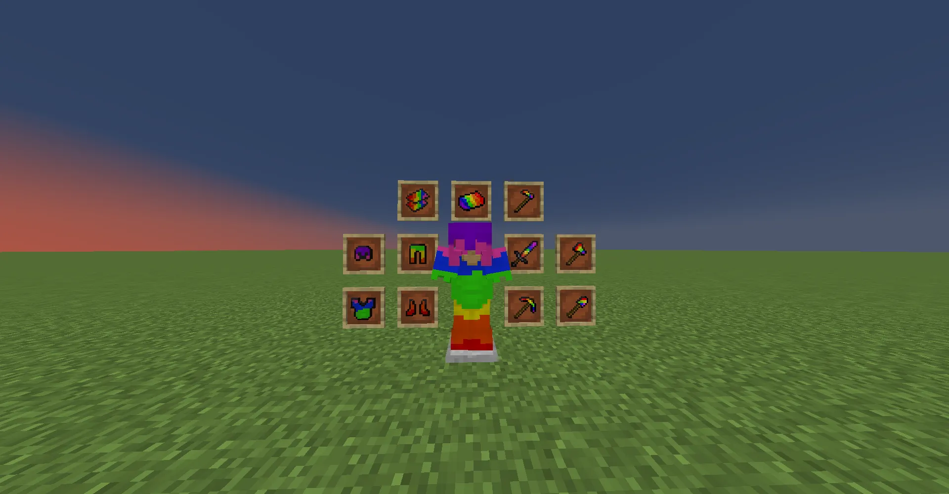 Rainbow netherite  — скриншот 1 (Текстуры, Minecraft)