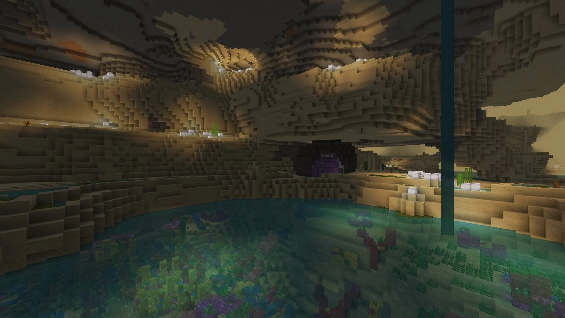 Cave World Remastered. (Froglight Edition) — скриншот 2 (Моды, Minecraft)