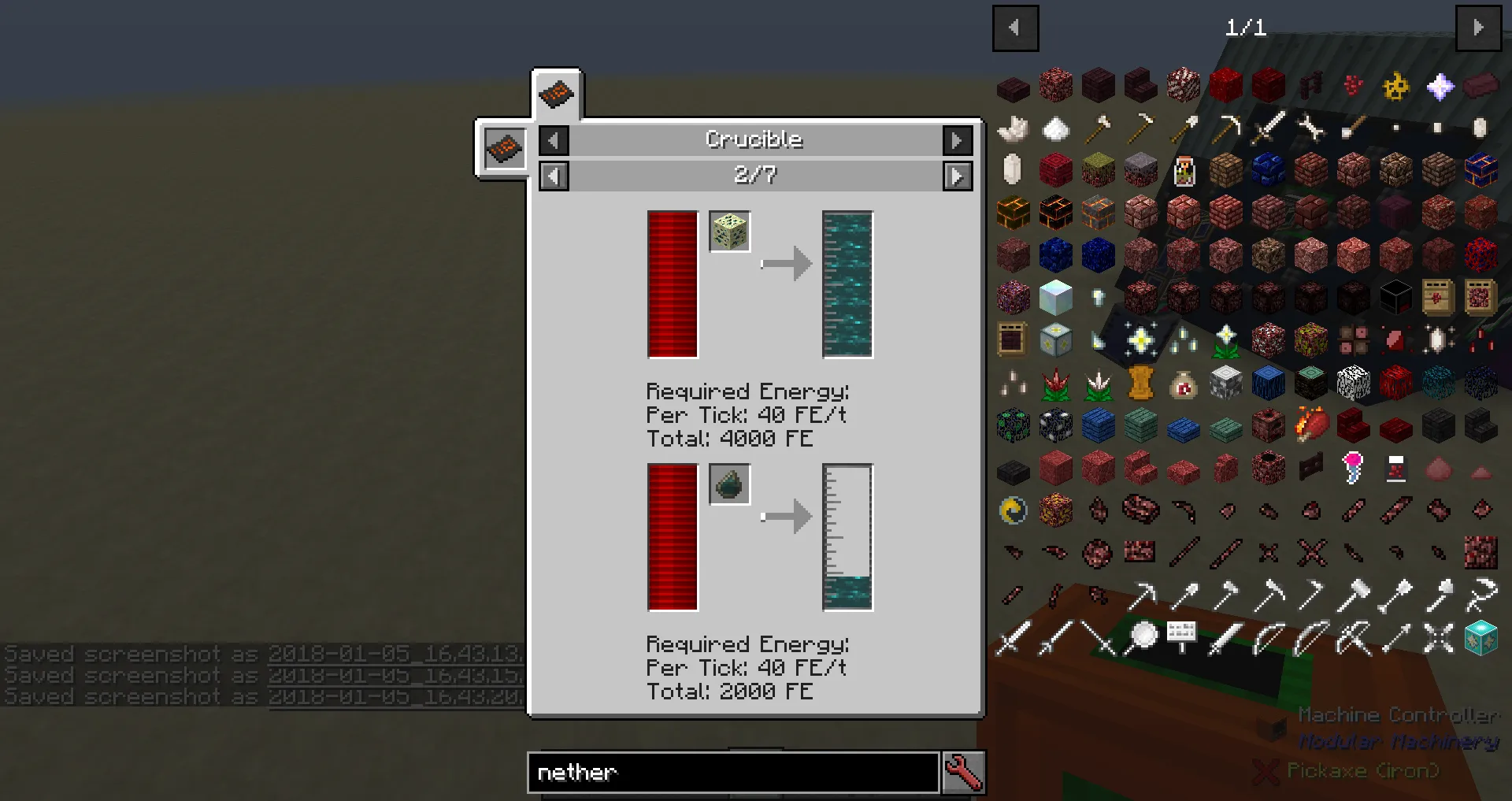 DNS' MM Machines - Crucible, Кастомизации, Minecraft