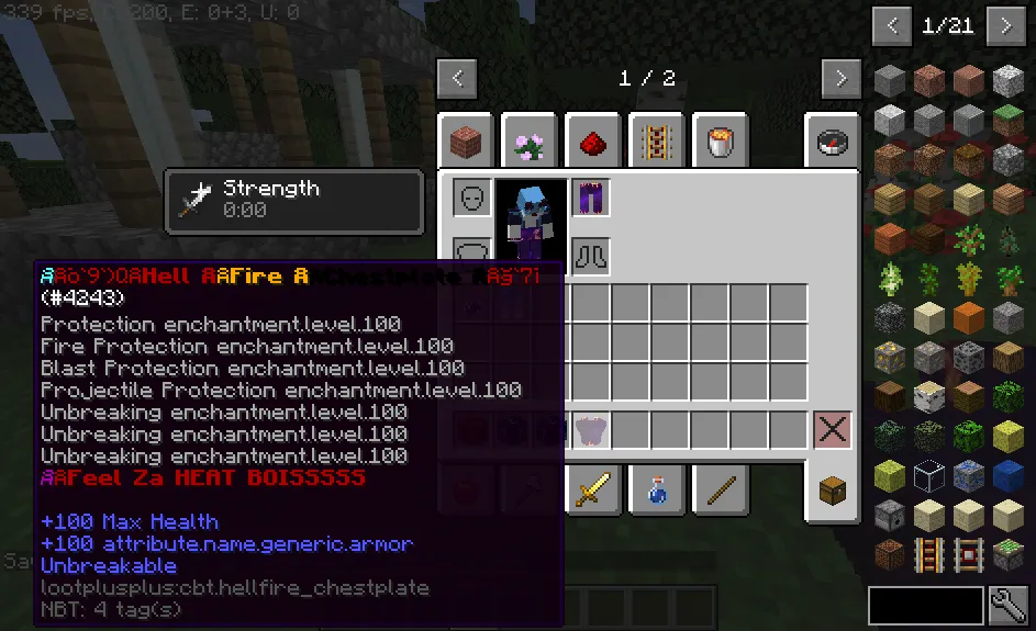 Combat Lucky Block!, Кастомизации, Minecraft