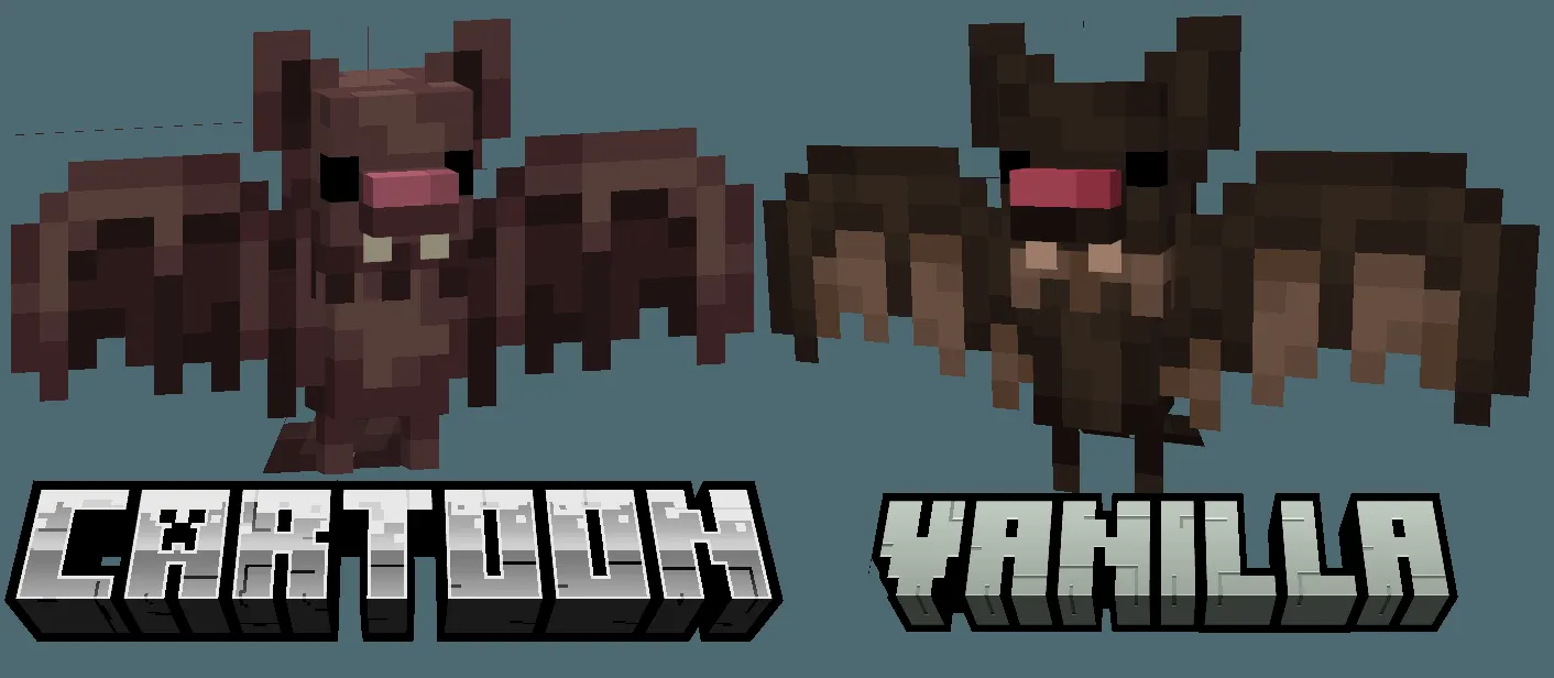 🦇 Better BATS 🦇 — скриншот 1 (Текстуры, Minecraft)