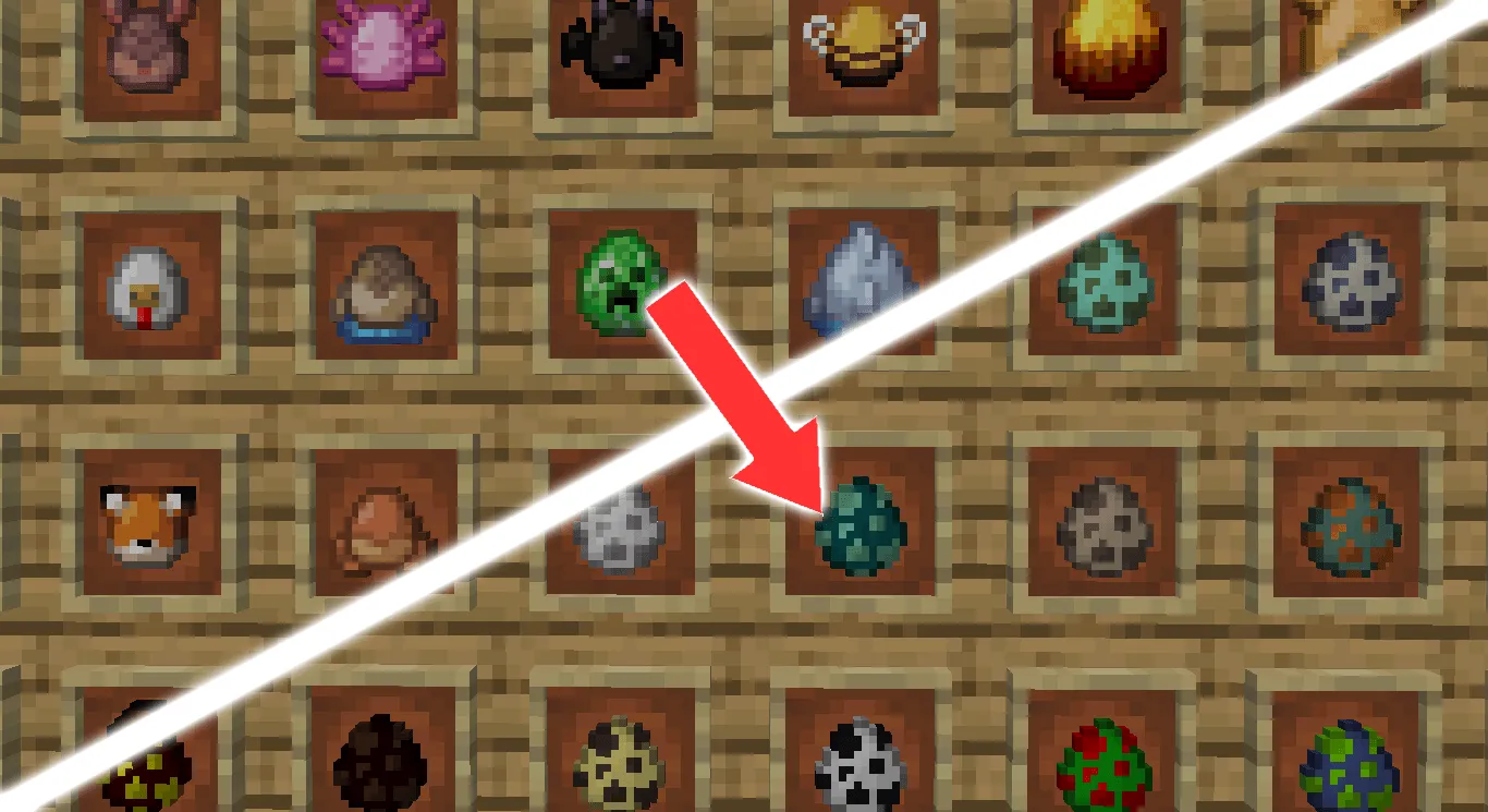 Revert The New Spawn Eggs Textures To Old — скриншот 1 (Текстуры, Minecraft)