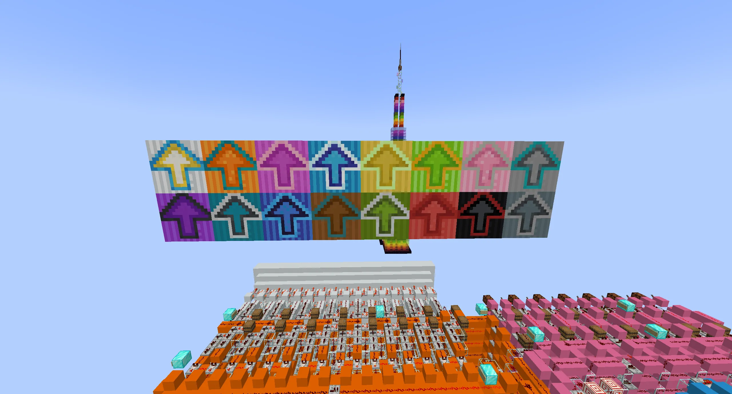 Colorful Glazed Terracotta Arrows — скриншот 1 (Текстуры, Minecraft)