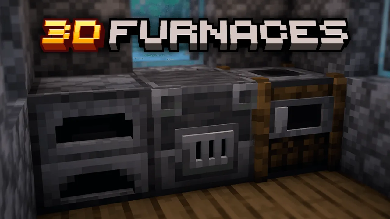 Furnaces 3D — скриншот 1 (Текстуры, Minecraft)
