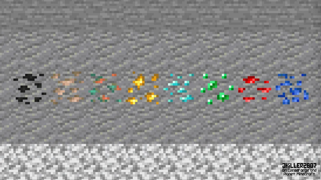 Visible M-Ore Variants, Текстуры, Minecraft