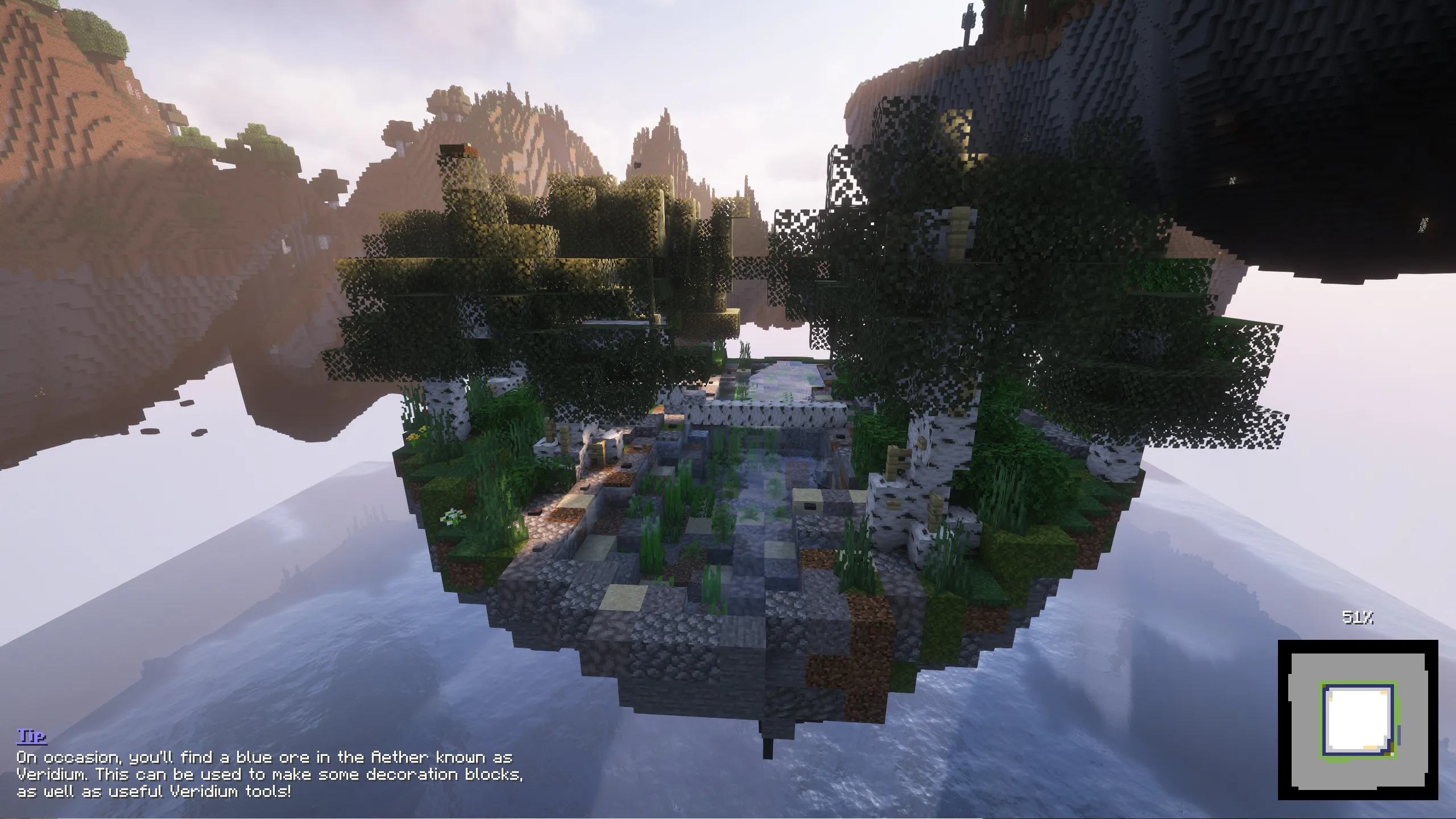 Loading Backgrounds - Floating Islands, Текстуры, Minecraft