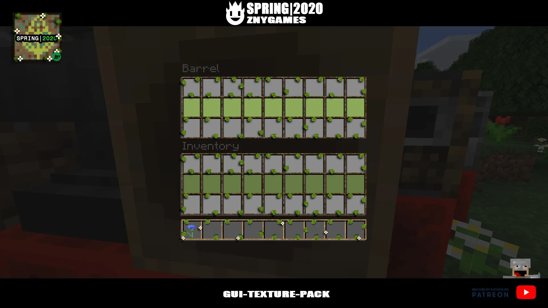 Spring|2020 🌻🌼🌷 - GUI-TEXTURE-PACK — скриншот 7 (Текстуры, Minecraft)