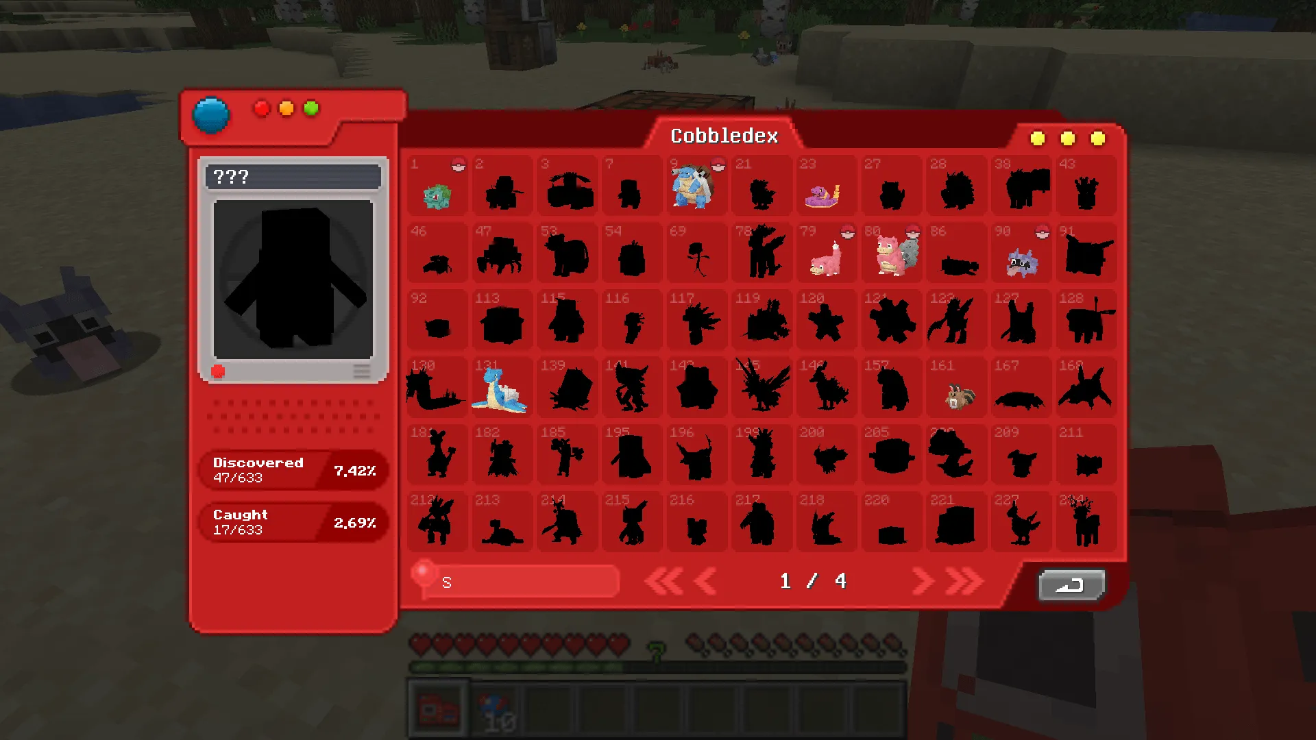 Cobblemon Pokédex (Cobbledex), Моды, Minecraft