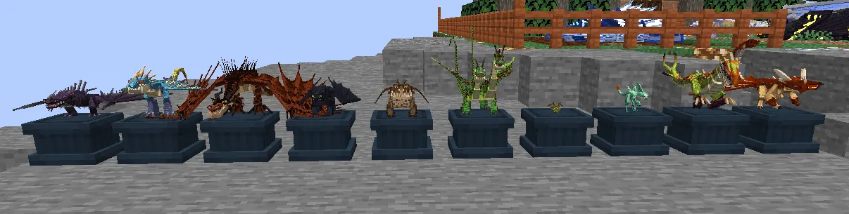 Trofers for Isle of Berk, Кастомизации, Minecraft