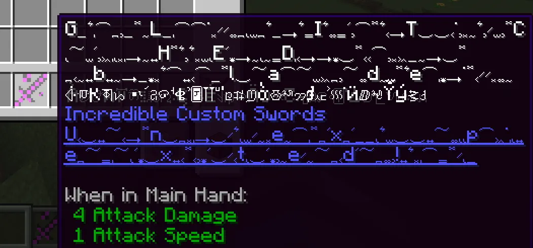 Incredible Custom Swords — скриншот 5 (Моды, Minecraft)