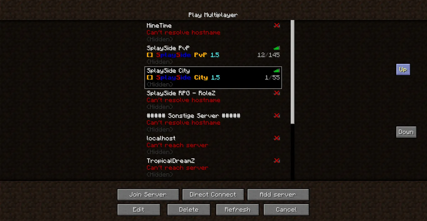 Server Sort — скриншот 2 (Моды, Minecraft)