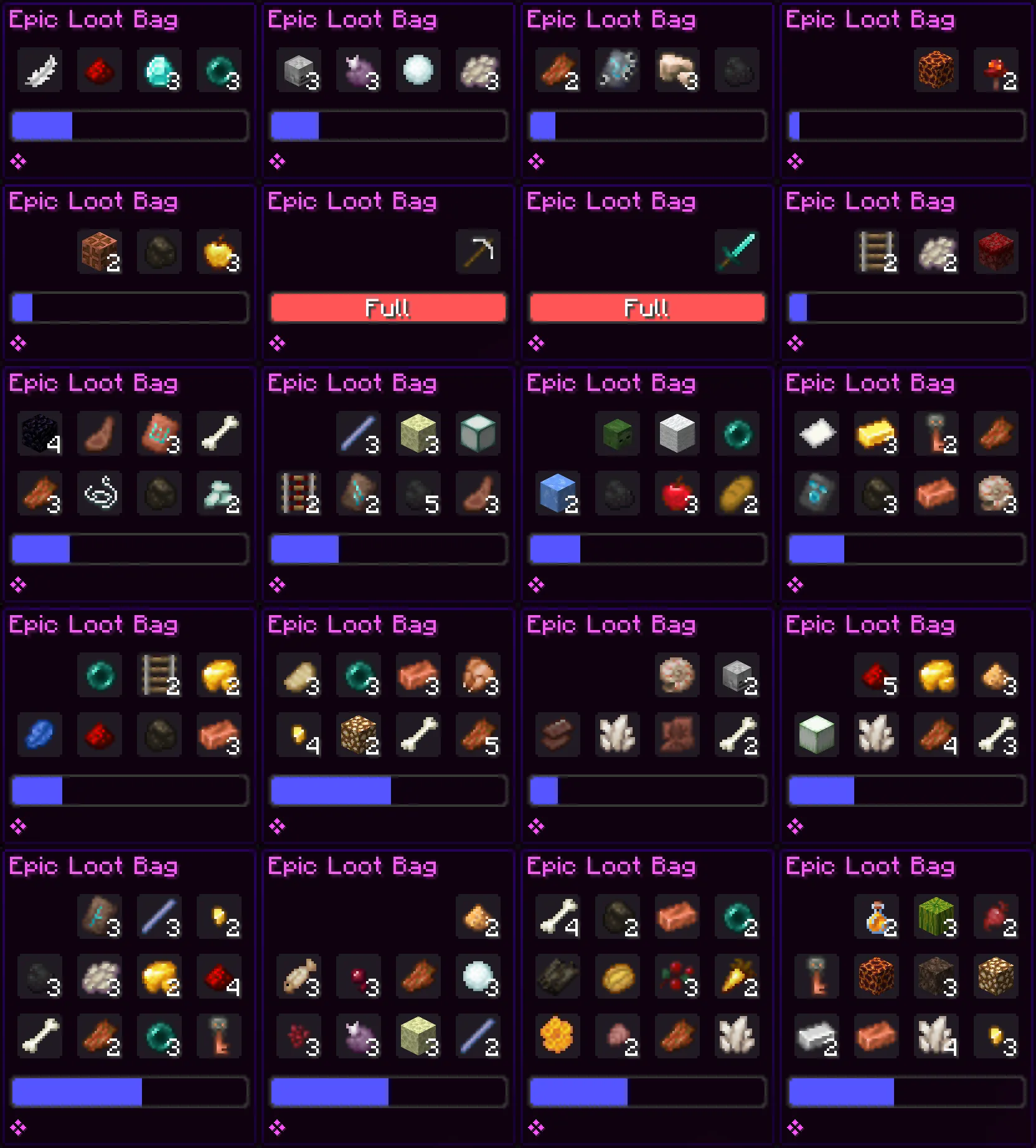 Vanilla Loot Bags — скриншот 2 (Дата-паки, Minecraft)