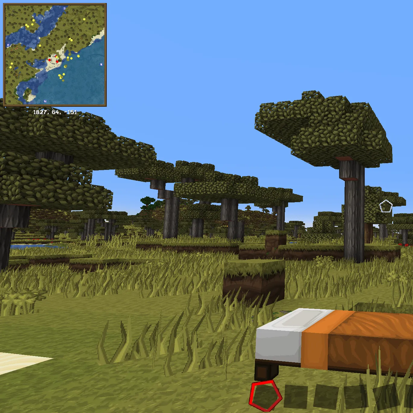 Xaero's Minimap BDCraft — скриншот 1 (Текстуры, Minecraft)