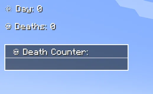 Counter (Day & Death) — скриншот 3 (Моды, Minecraft)