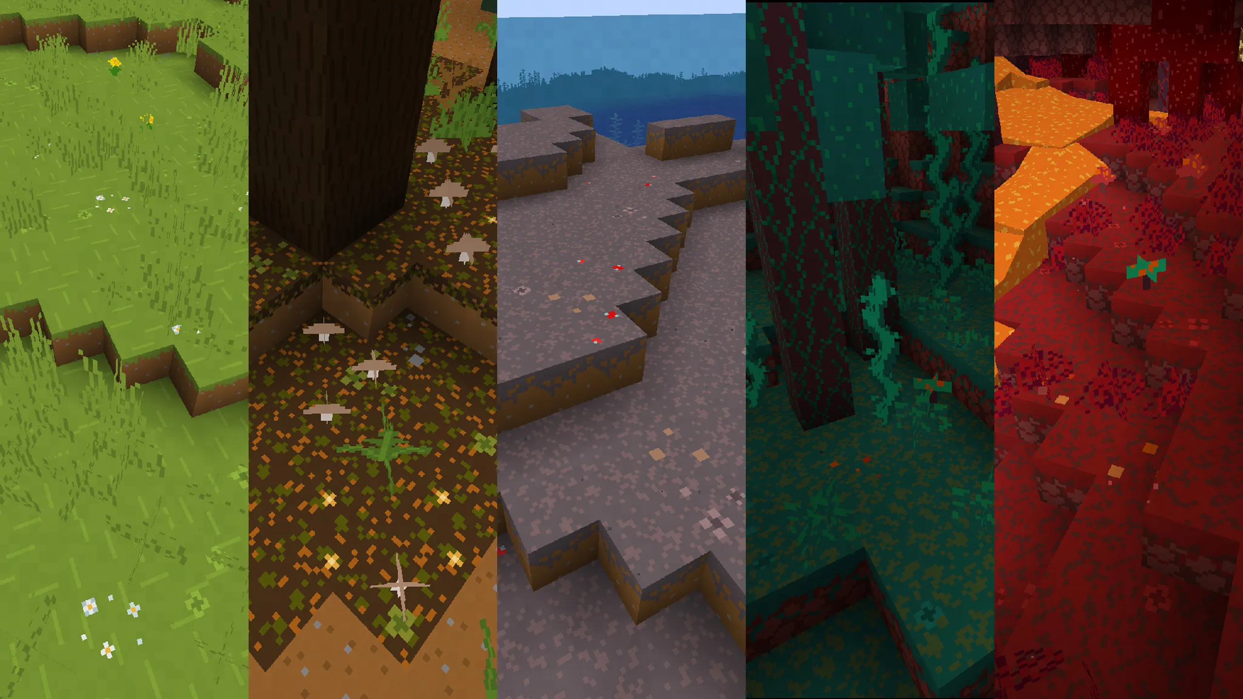 Bare Bones Grass Flowers — скриншот 1 (Текстуры, Minecraft)