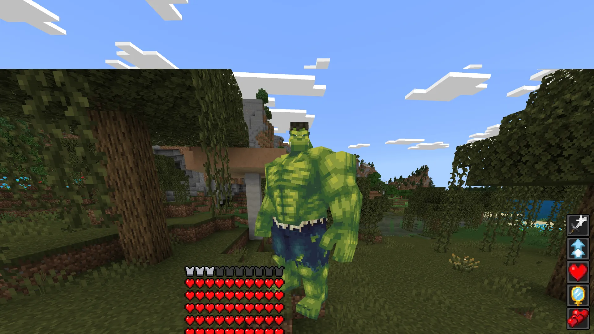Hulk Smash Addon, Аддоны, Minecraft