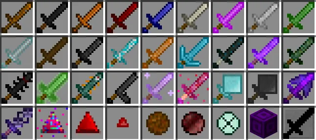 More Swords and More Enchantments — скриншот 2 (Моды, Minecraft)