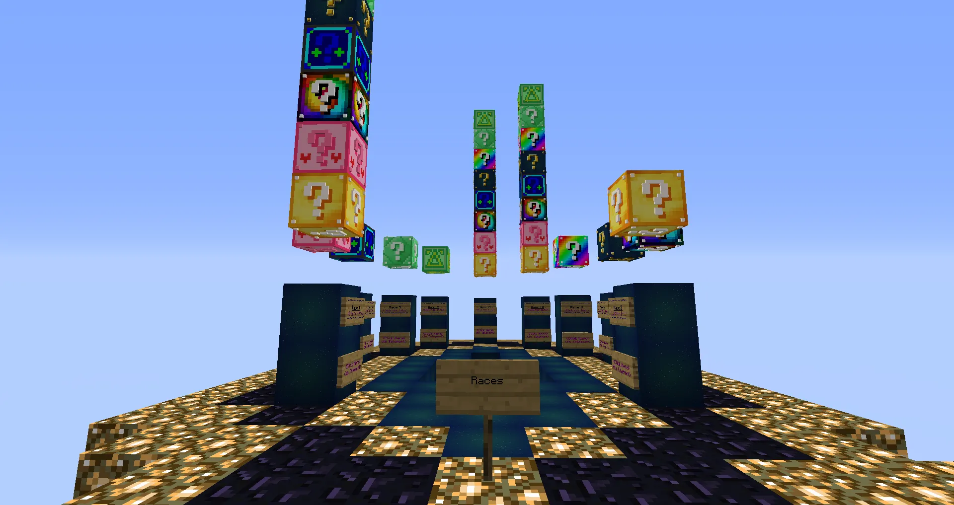 The Luckiest Block - Lucky Block Race Map, Карты, Minecraft