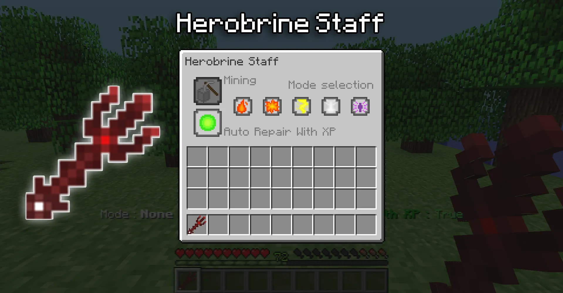 Herobrine Boss, Моды, Minecraft