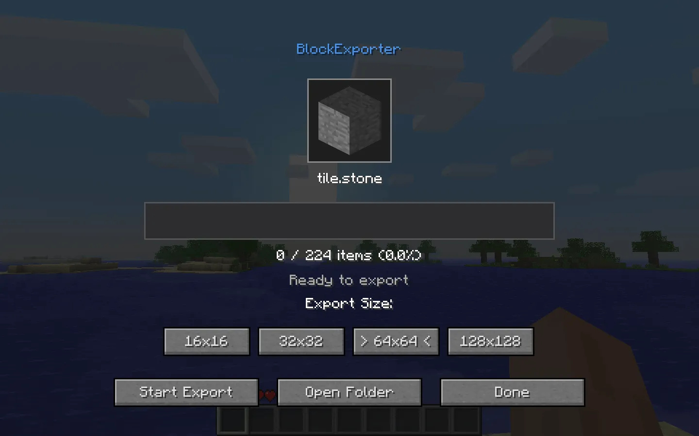 BlockExporter - Icon Export Tool, Моды, Minecraft