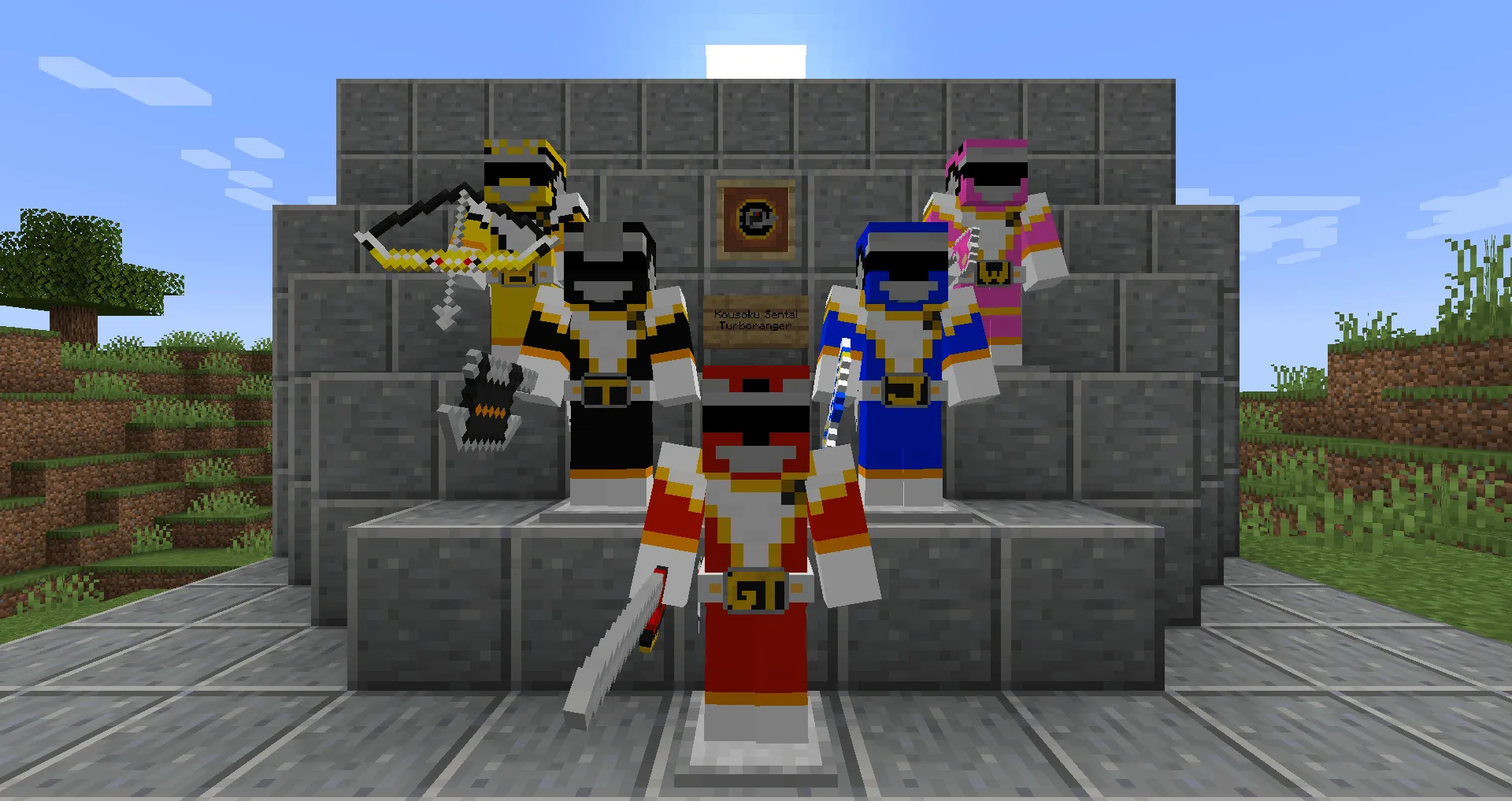 Super Sentai Craft, Моды, Minecraft