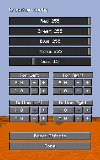 Better Crosshair Indicator, Моды, Minecraft