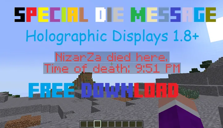 Special Die Message — скриншот 2 (Плагины, Minecraft)