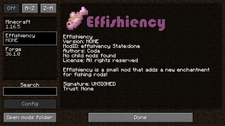 Effishiency — скриншот 1 (Моды, Minecraft)