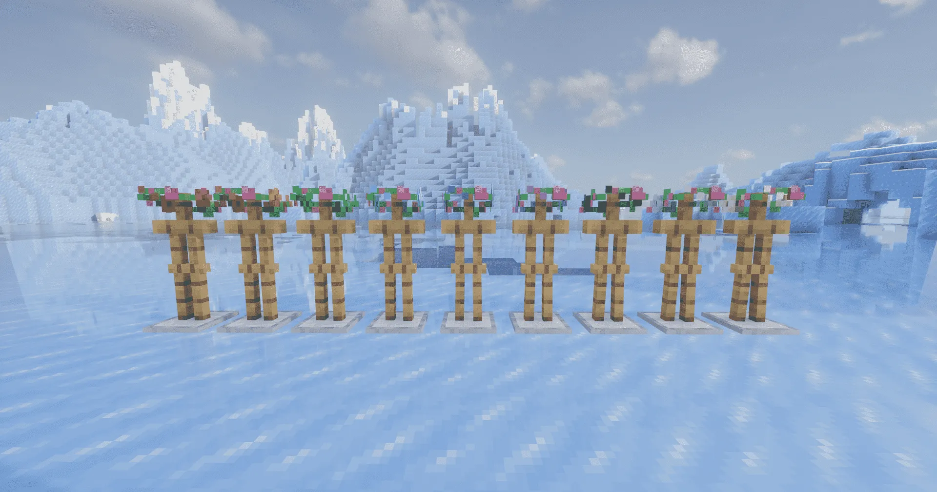 Highland's Flower Crown Helmets — скриншот 4 (Текстуры, Minecraft)