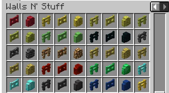 WallsNStuff, Моды, Minecraft